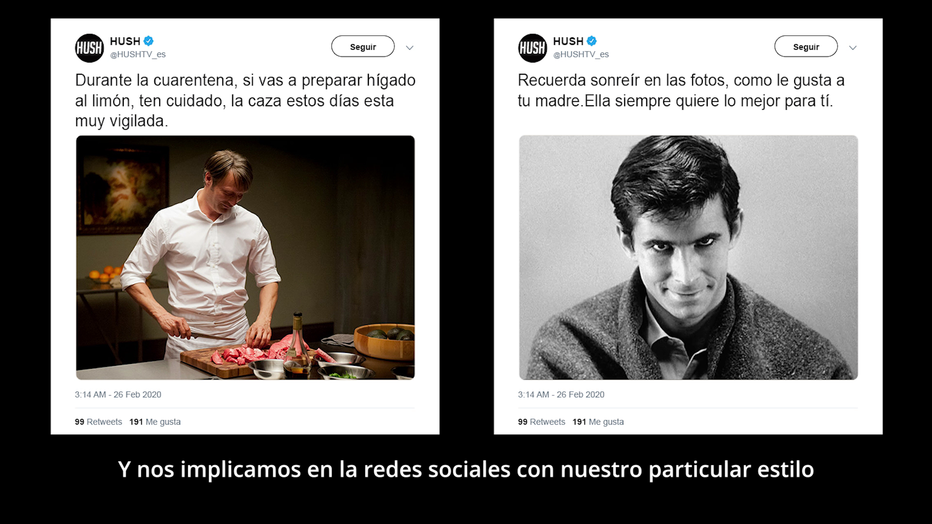 Aplicación de marca HUSH 7